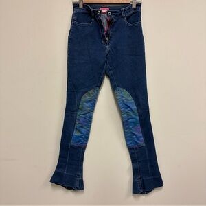 ModJods Equestrian Flared Denim with Watercolor Patches